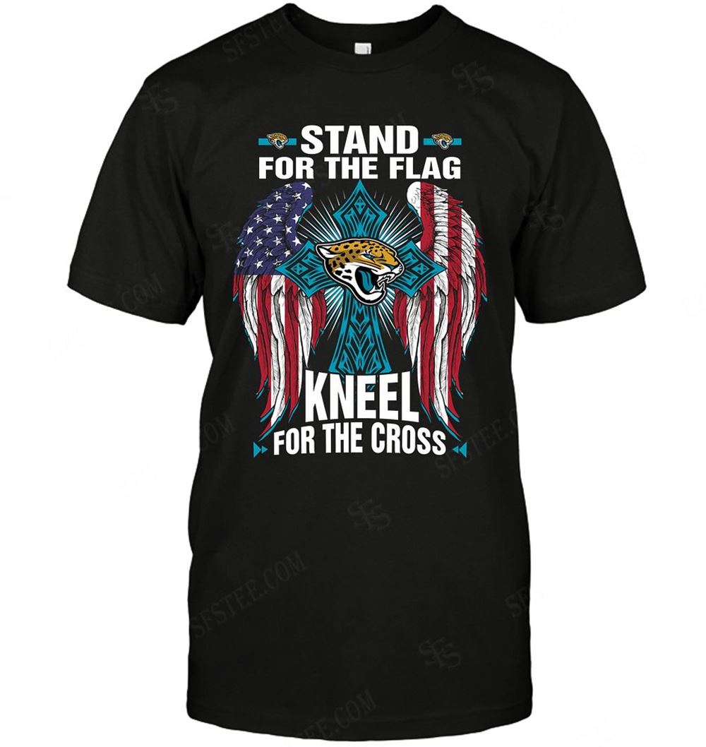 Best Nfl Jacksonville Jaguars Stand For The Flag Knee For The Cross 