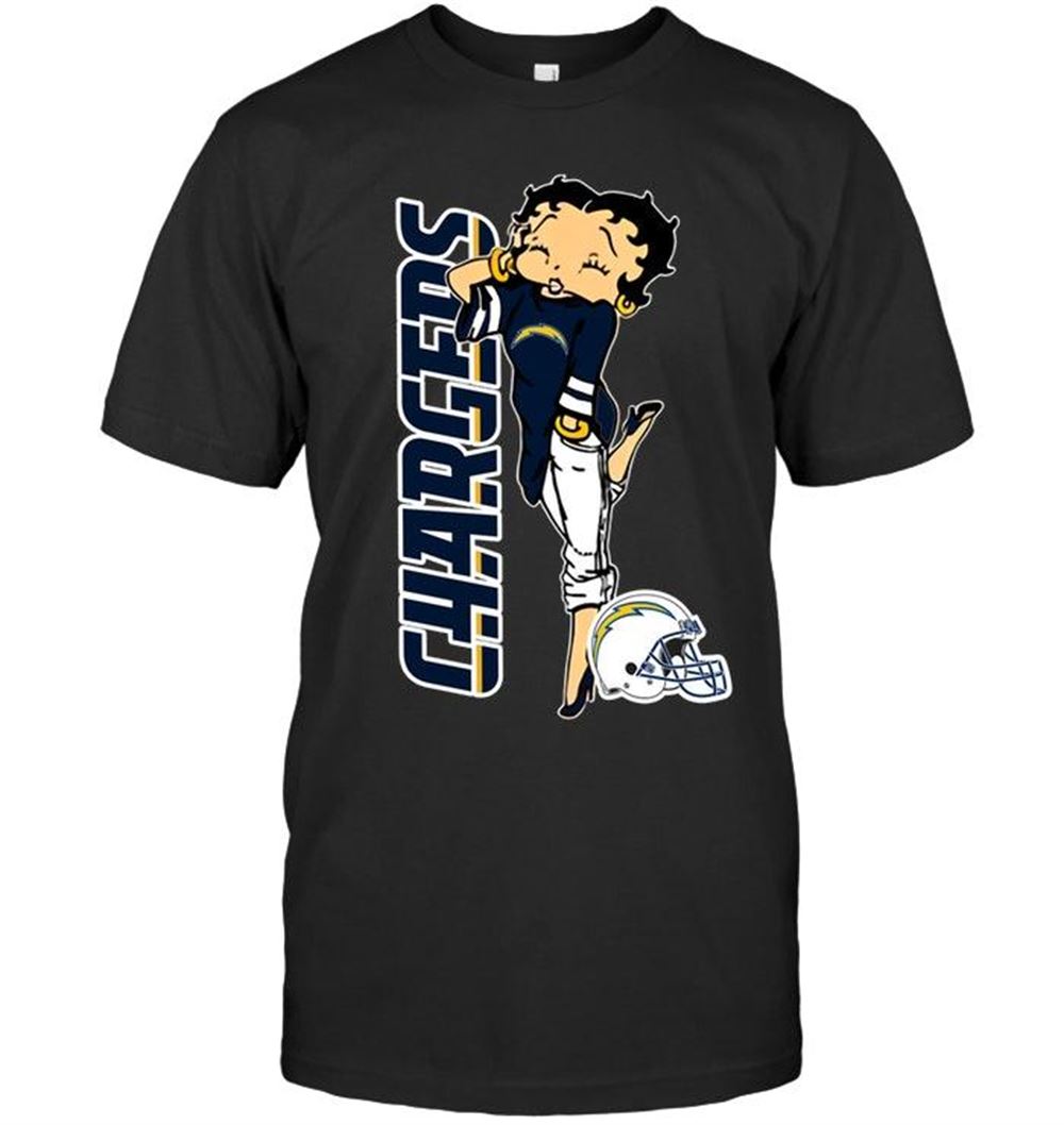 Happy Nfl Los Angeles Chargers Betty Boop Fan Shirt 