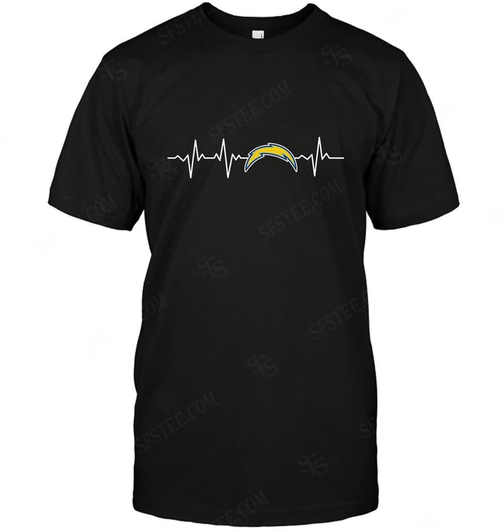 Limited Editon Nfl Los Angeles Chargers Heartbeat With Logo 