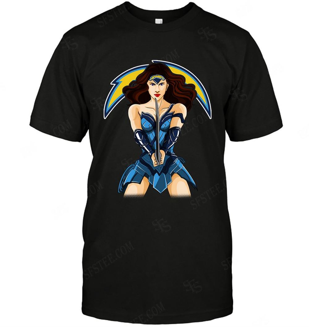 High Quality Nfl Los Angeles Chargers Wonderwoman Dc Marvel Jersey Superhero Avenger 