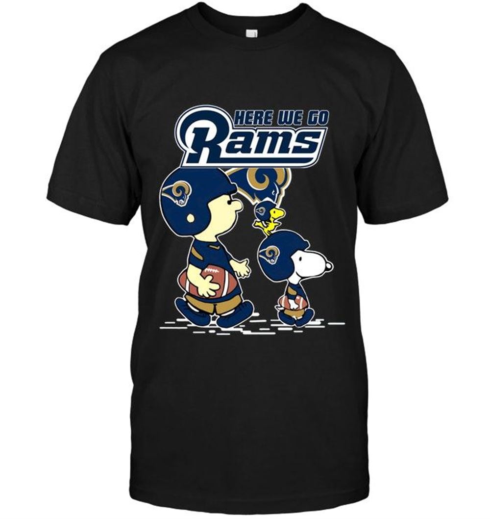 Attractive Nfl Los Angeles Rams Here We Go Los Angeles Rams Snoopy Shirt 