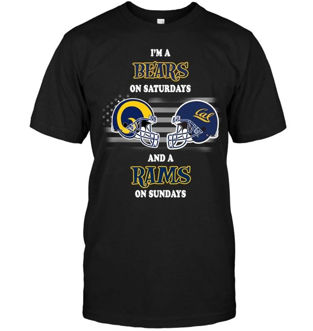 Amazing Nfl Los Angeles Rams Im California Golden Bears On Saturdays And Los Angeles Rams On Sundays Shirt 