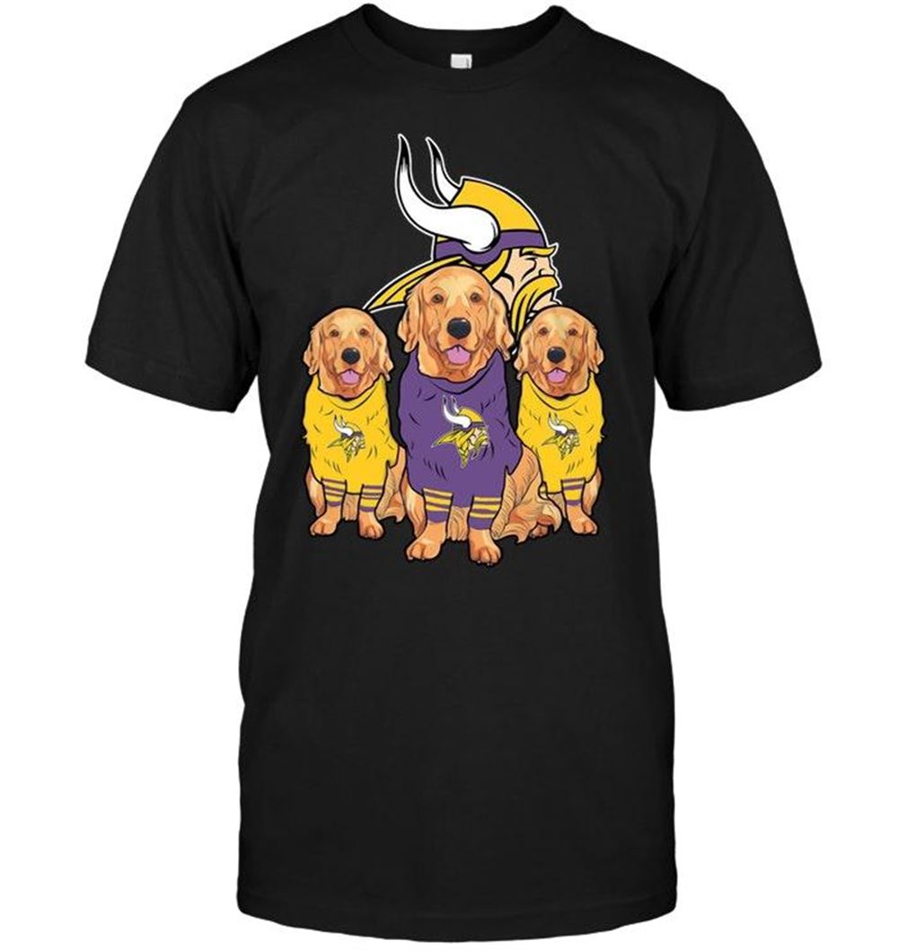 High Quality Nfl Minnesota Vikings Golden Retriever Minnesota Vikings Fan Shirt 
