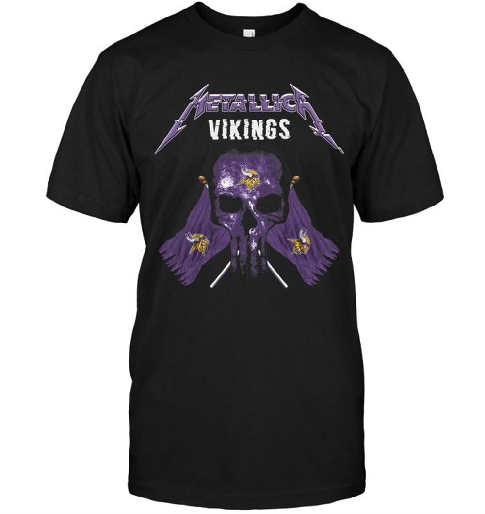 Amazing Nfl Minnesota Vikings Metallica Minnesota Vikings Shirt White 
