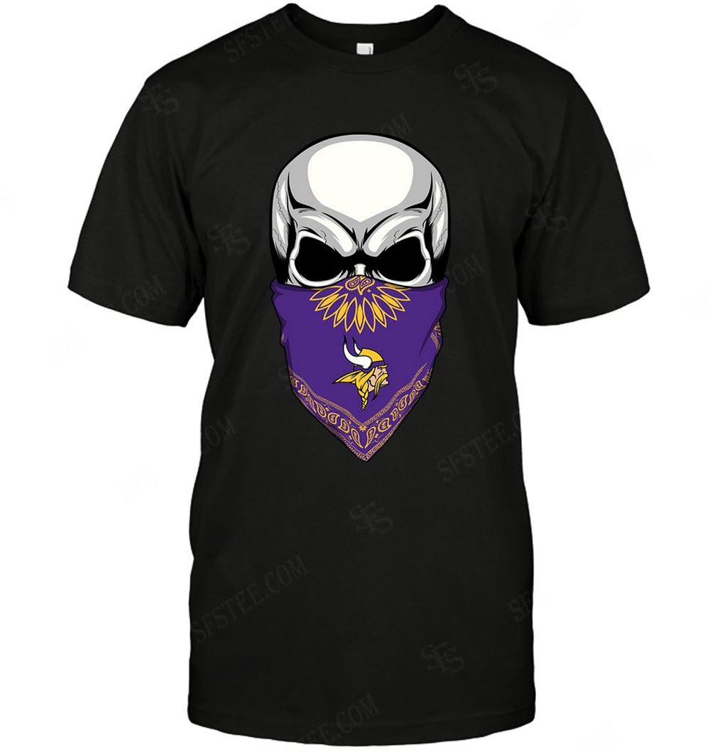 Limited Editon Nfl Minnesota Vikings Skull Rock With Mask 