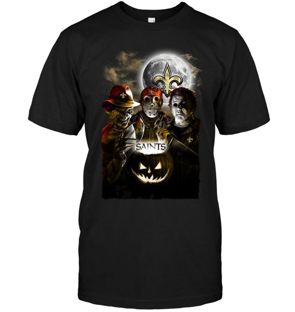 Promotions Nfl New Orleans Saints Halloween Freddy Krueger Jason Michael Myers Fan Shirt 