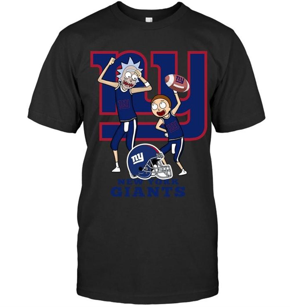Awesome Nfl New York Giants Rick And Morty Fan Shirt 