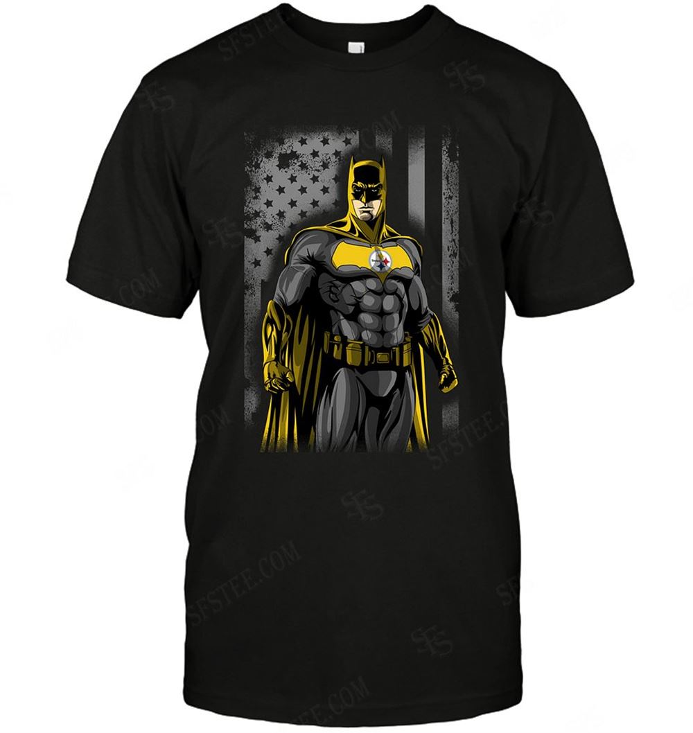 Limited Editon Nfl Pittsburgh Steelers Batman Flag Dc Marvel Jersey Superhero Avenger 