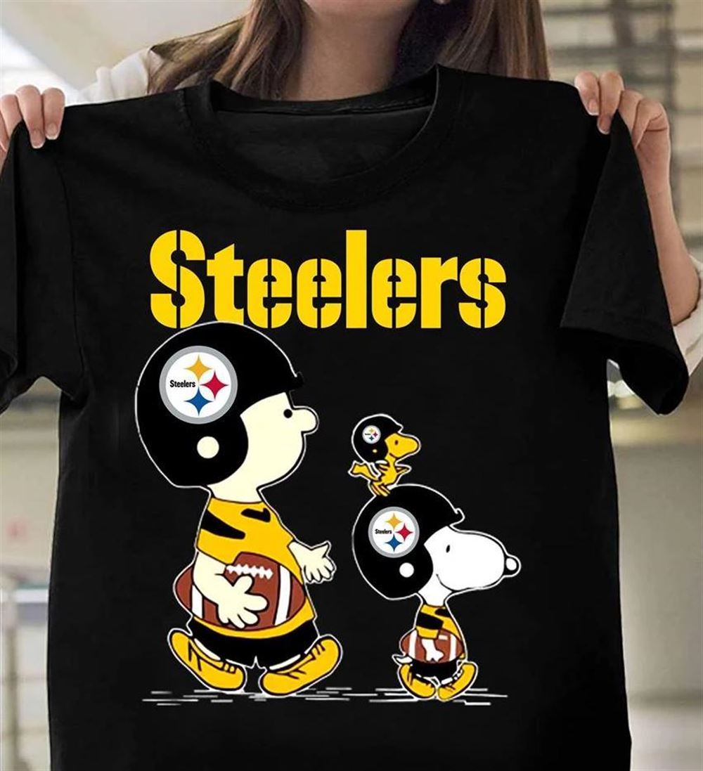 Awesome Nfl Pittsburgh Steelers Snoopy And Friends Fan Shirt White 
