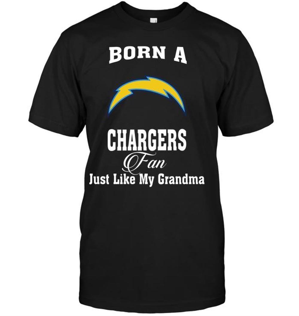 Promotions Nfl San Diego Chargers Born A Chargers Fan Just Like My Grandma 