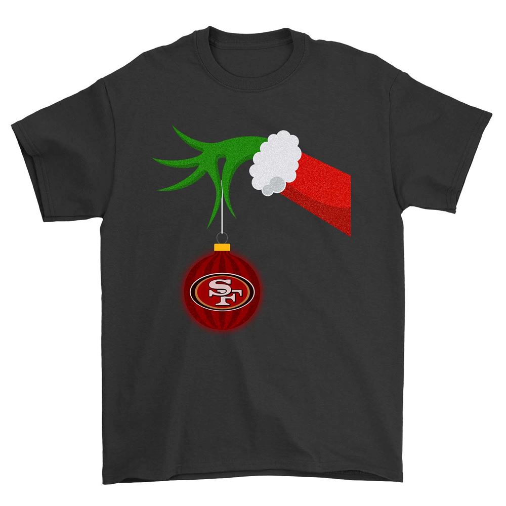 Awesome Nfl San Francisco 49ers Grinch Hand Merry Christmas San Francisco 49ers 