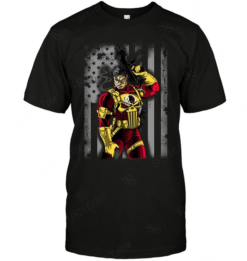 Special Nfl Washington Redskins Punisher Flag Dc Marvel Jersey Superhero Avenger 
