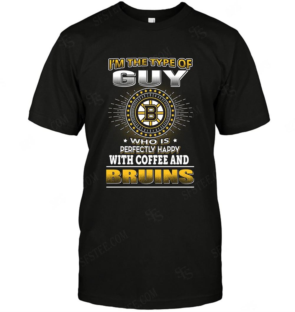 Attractive Nhl Boston Bruins Guy Loves Coffee 