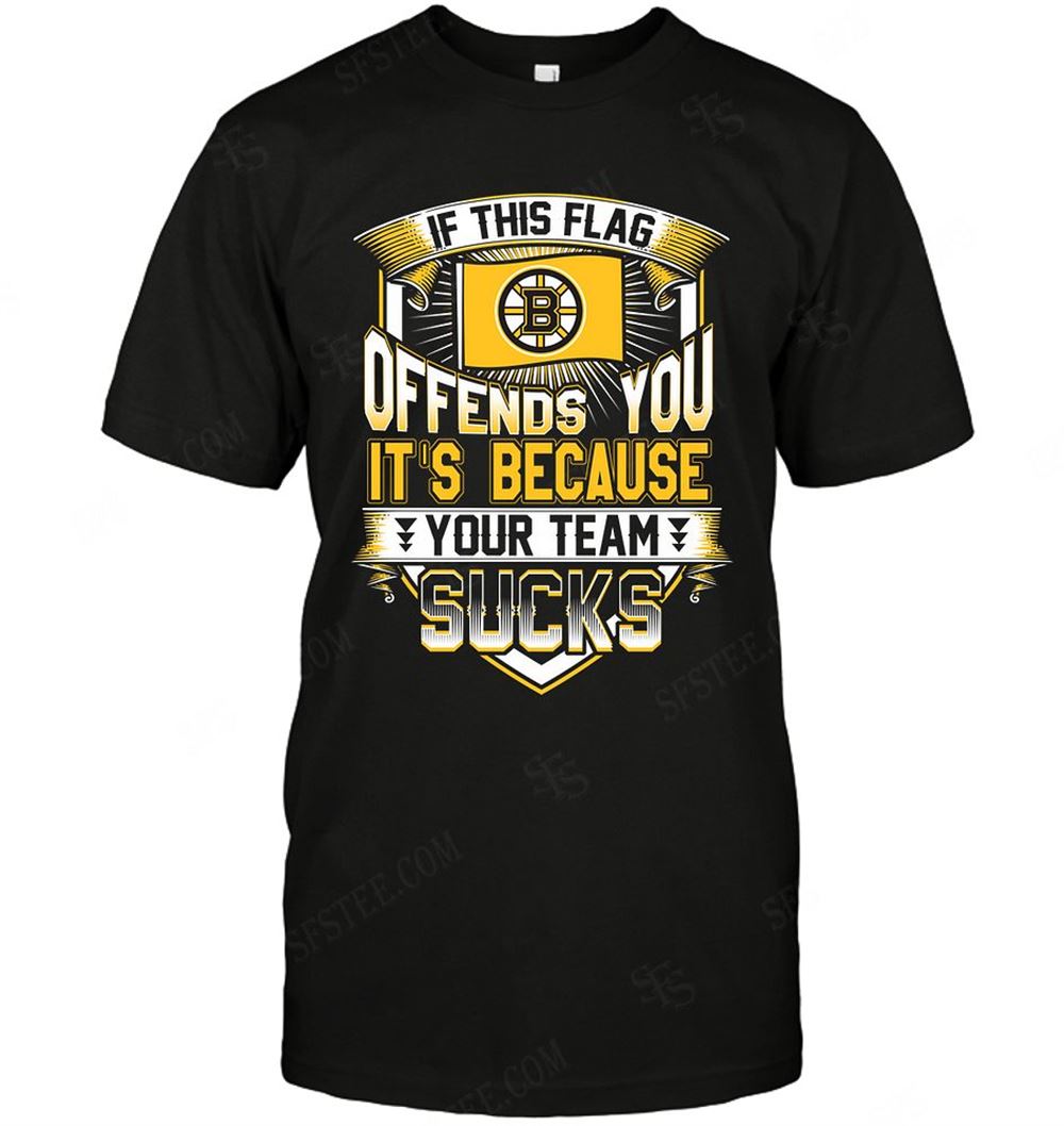 Awesome Nhl Boston Bruins If This Flag Offends You 
