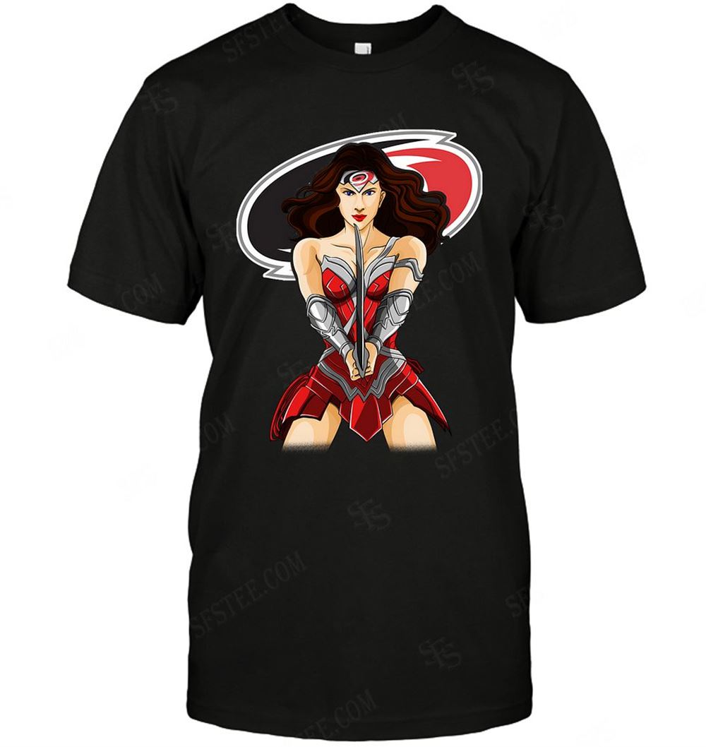 Amazing Nhl Carolina Hurricanes Wonderwoman Dc Marvel Jersey Superhero Avenger 