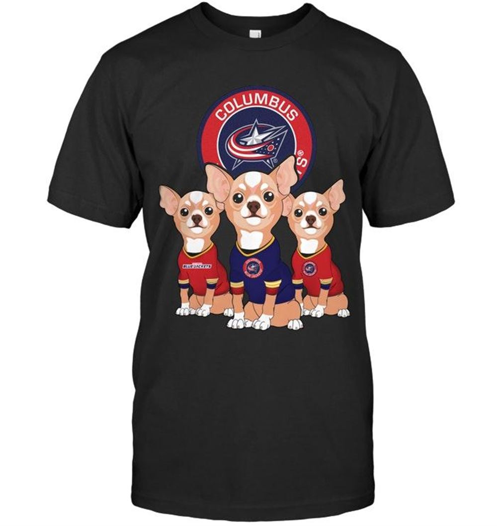 Amazing Nhl Columbus Blue Jackets Chihuahuas Fan Shirt 