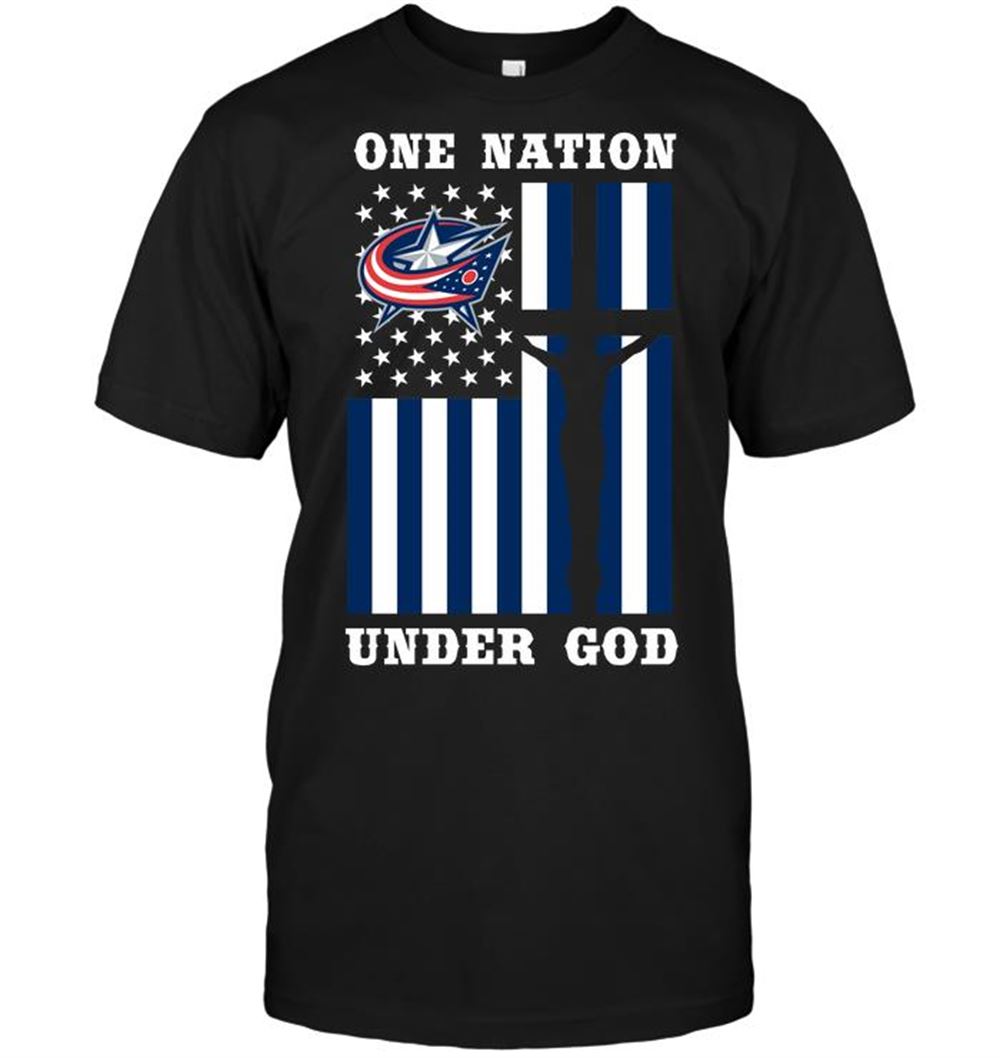 Best Nhl Columbus Blue Jackets – One Nation Under God 