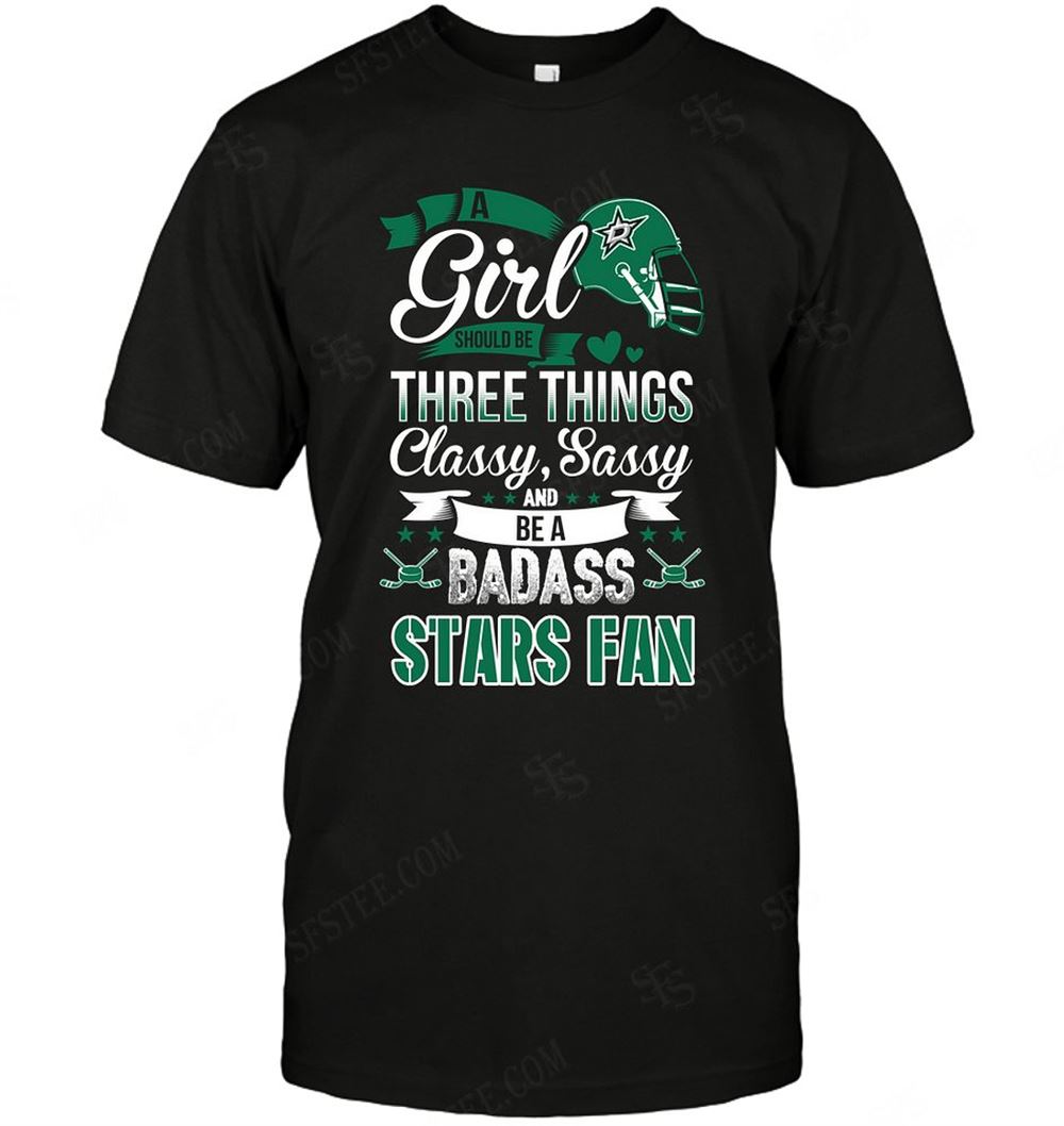 Best Nhl Dallas Stars A Girl Should Be Three Things 