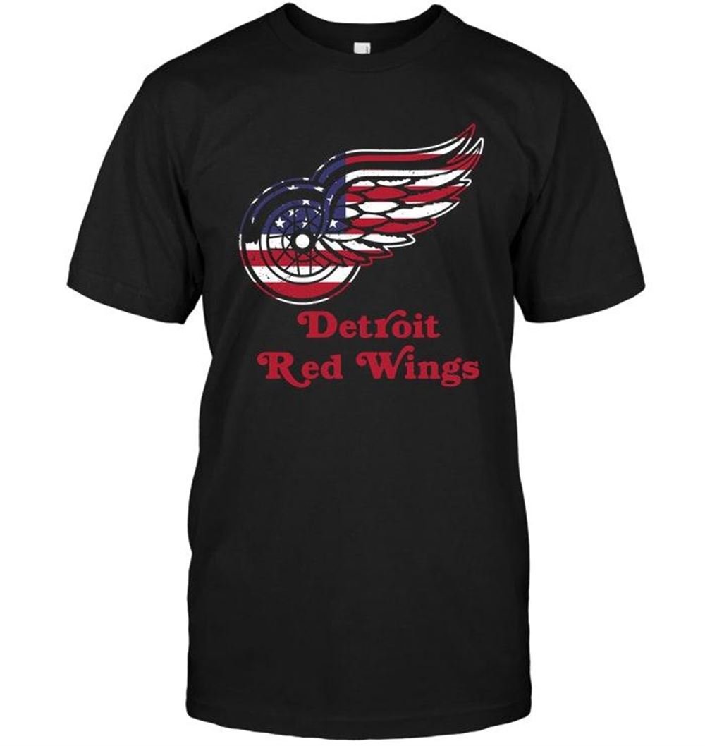 Special Nhl Detroit Red Wings 4th July Independence Day American Flag Shirt 