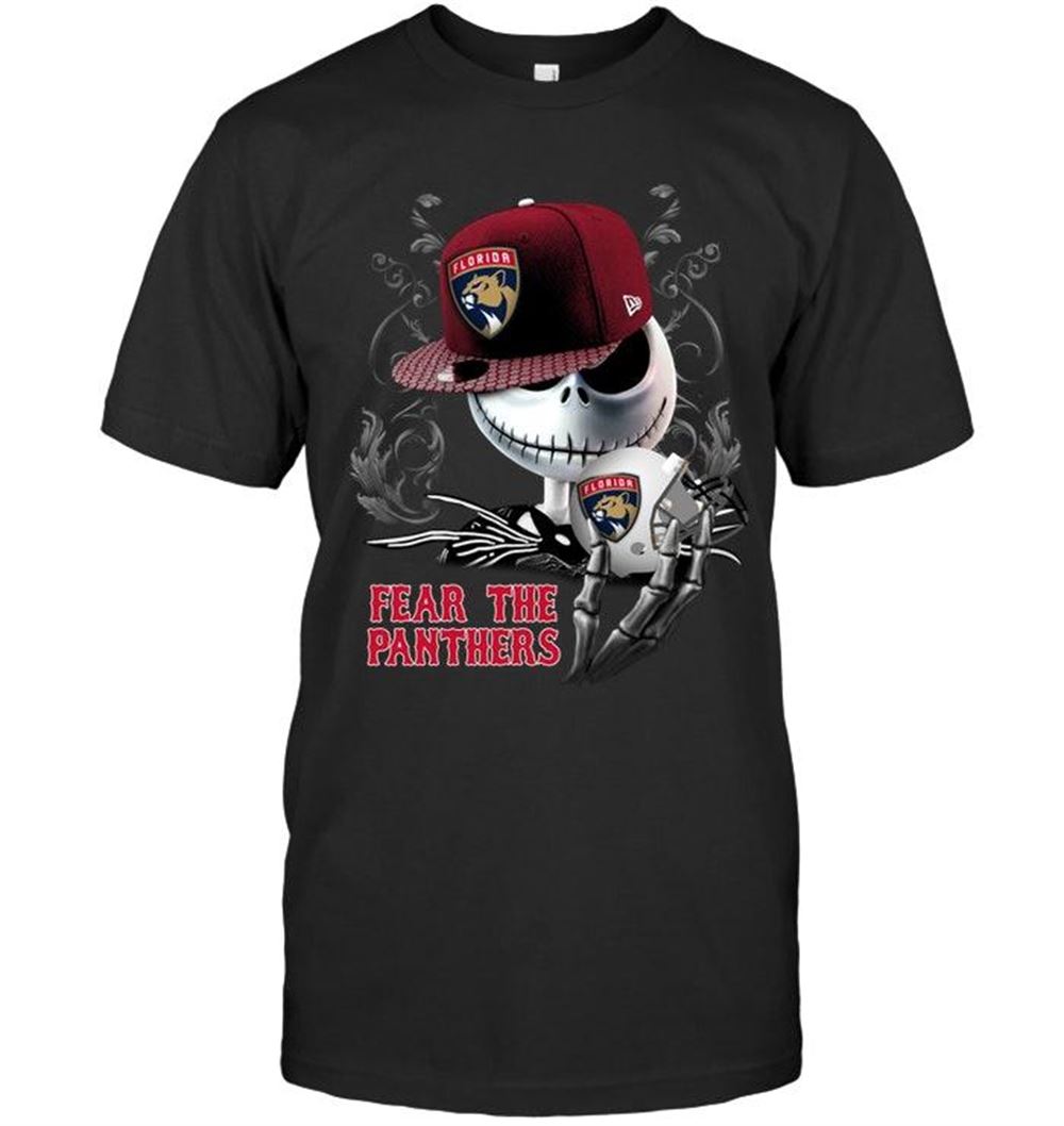 Attractive Nhl Florida Panthers Fear The Florida Panthers Jack Skellington Fan Shirt 