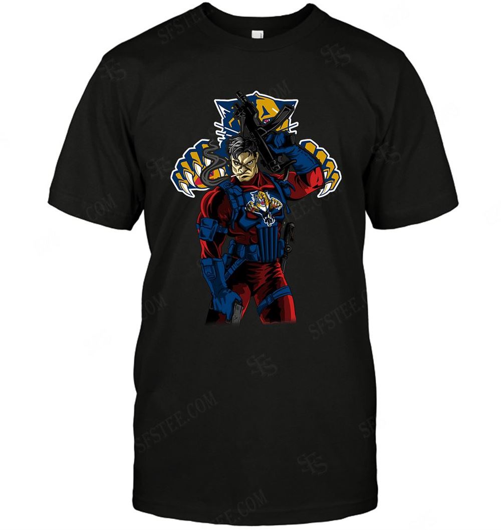 Awesome Nhl Florida Panthers Punisher Dc Marvel Jersey Superhero Avenger 