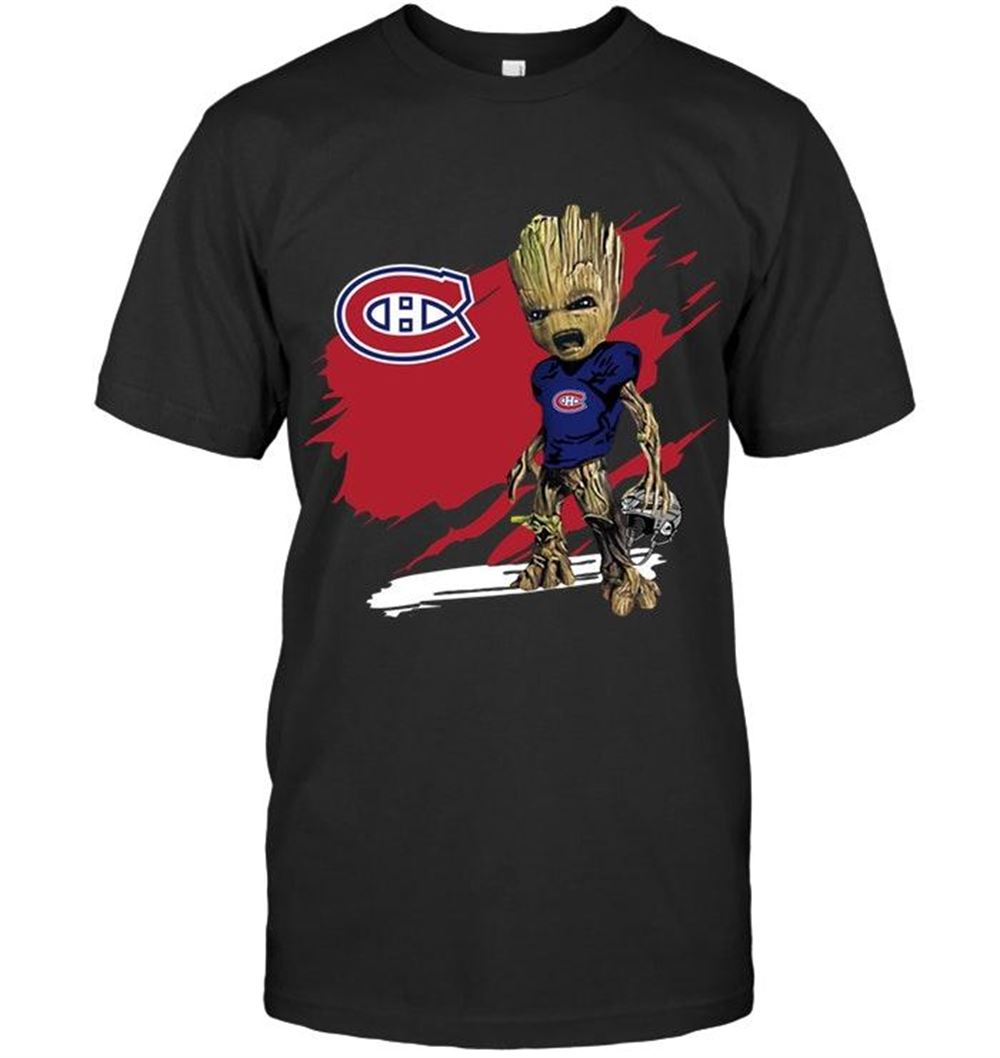 Great Nhl Montreal Canadiens Angry Baby Groot Ripped Simpson Shirt 