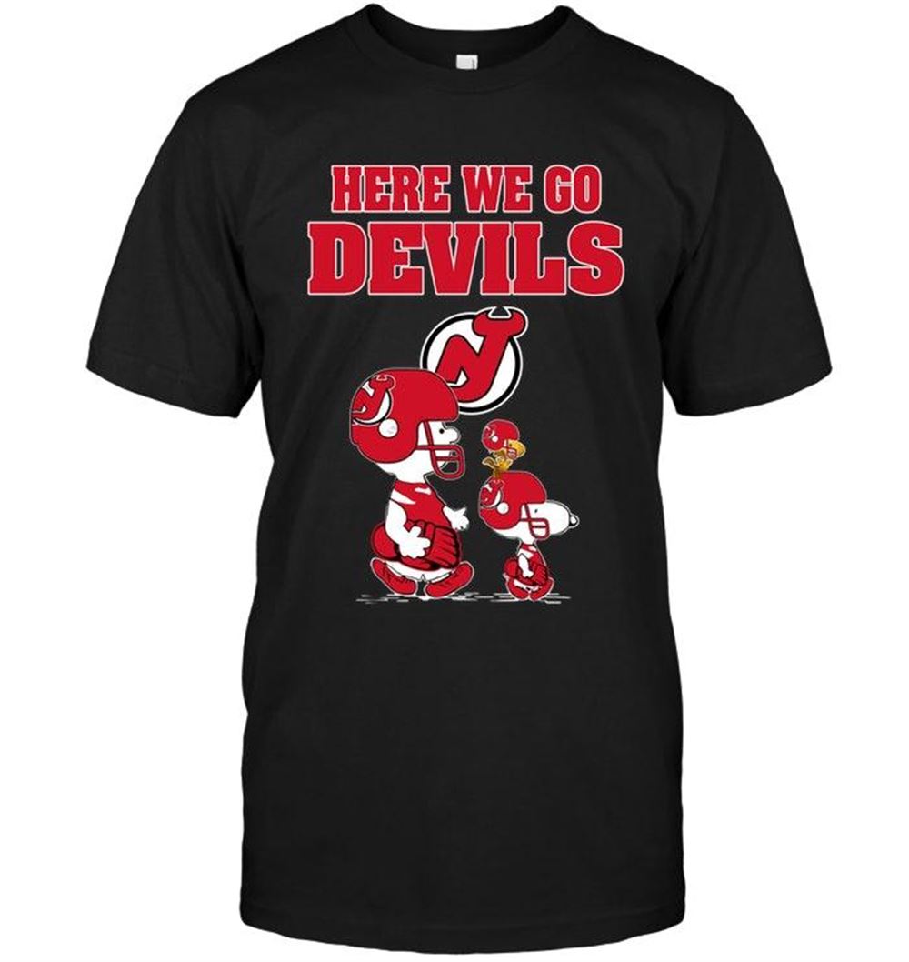 Attractive Nhl New Jersey Devils Here We Go New Jersey Devils Snoopy Shirt 