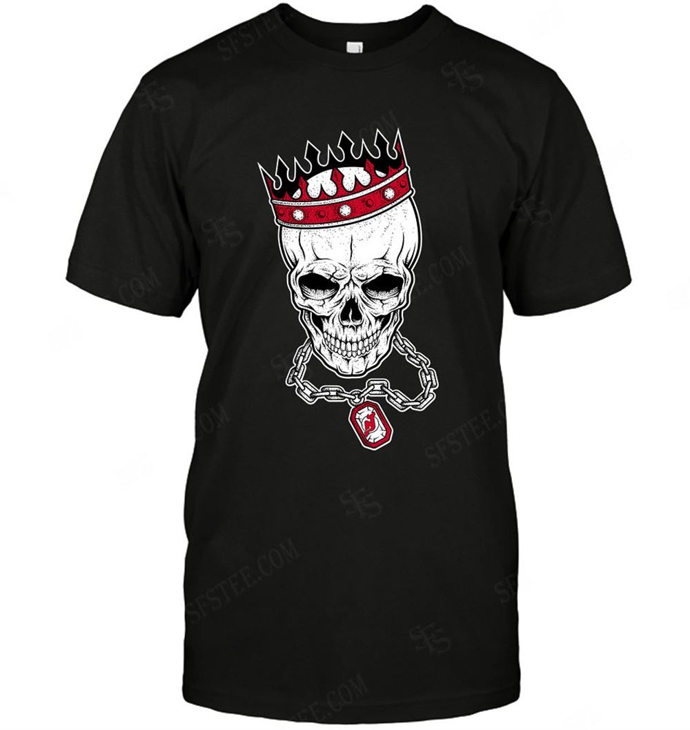 Great Nhl New Jersey Devils Skull Rock With Crown 