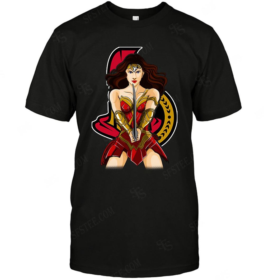 Awesome Nhl Ottawa Senators Wonderwoman Dc Marvel Jersey Superhero Avenger 