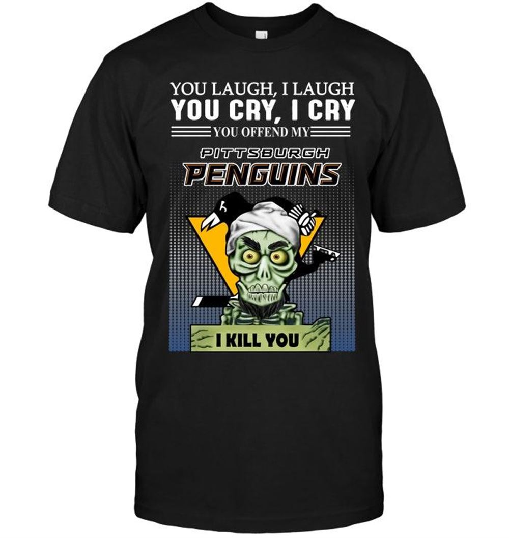 Amazing Nhl Pittsburgh Penguins Achmed Offend My Pittsburgh Penguins I Kill You Shirt 