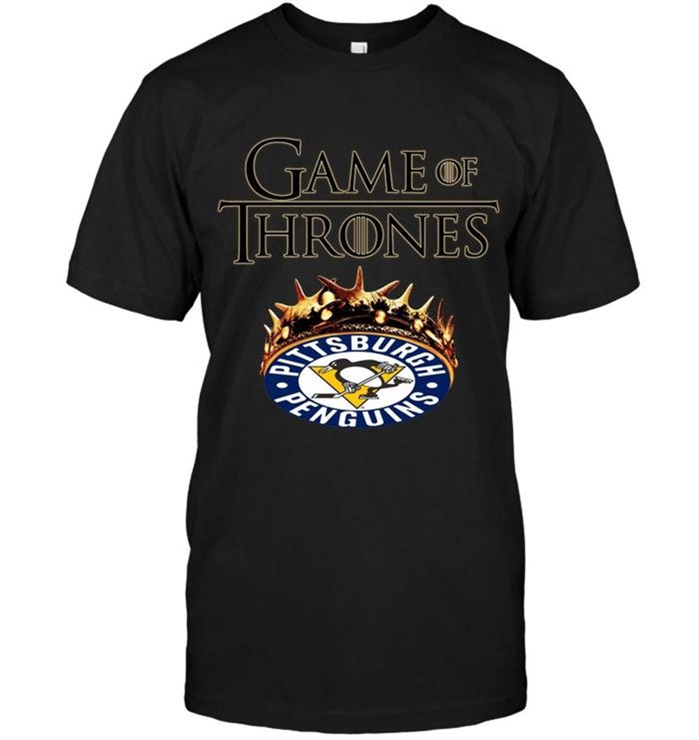 Promotions Nhl Pittsburgh Penguins Game Of Thrones Crown Shirt 