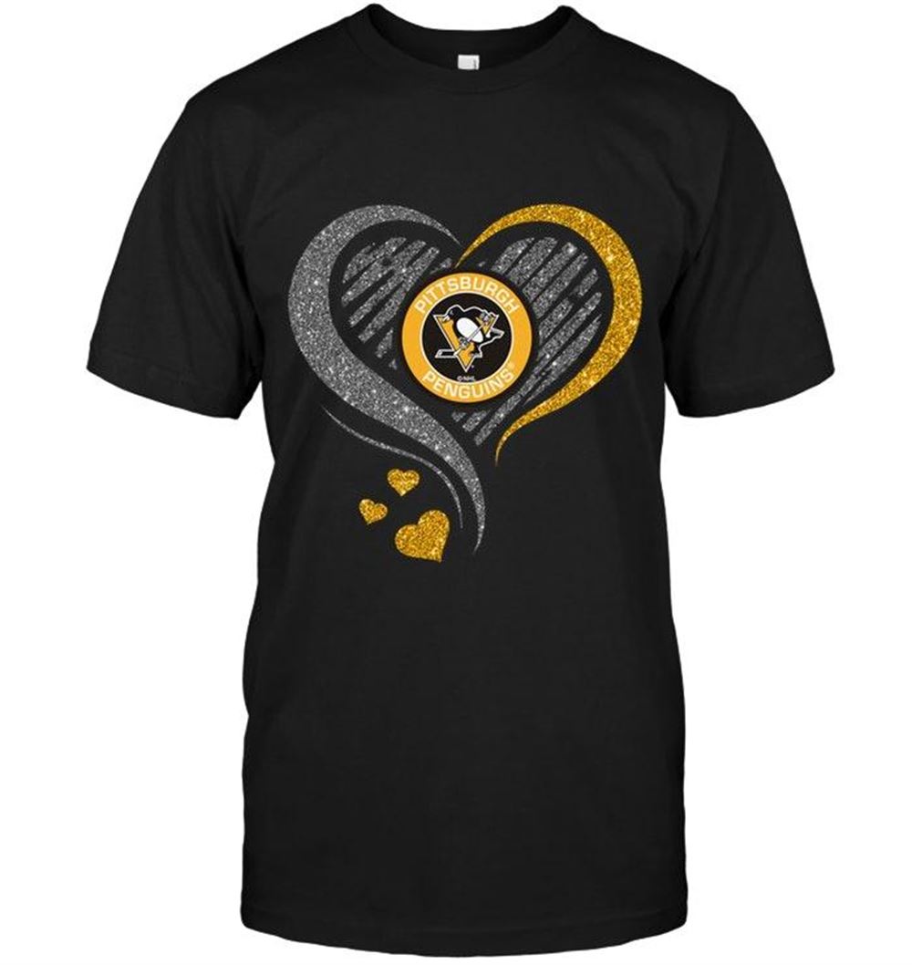 Promotions Nhl Pittsburgh Penguins Heart Glittering Shirt 