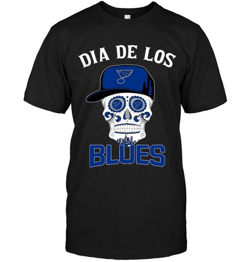 High Quality Nhl St Louis Blues Dia De Los St Louis Blues Sugar Skull Poco Loco Shirt 