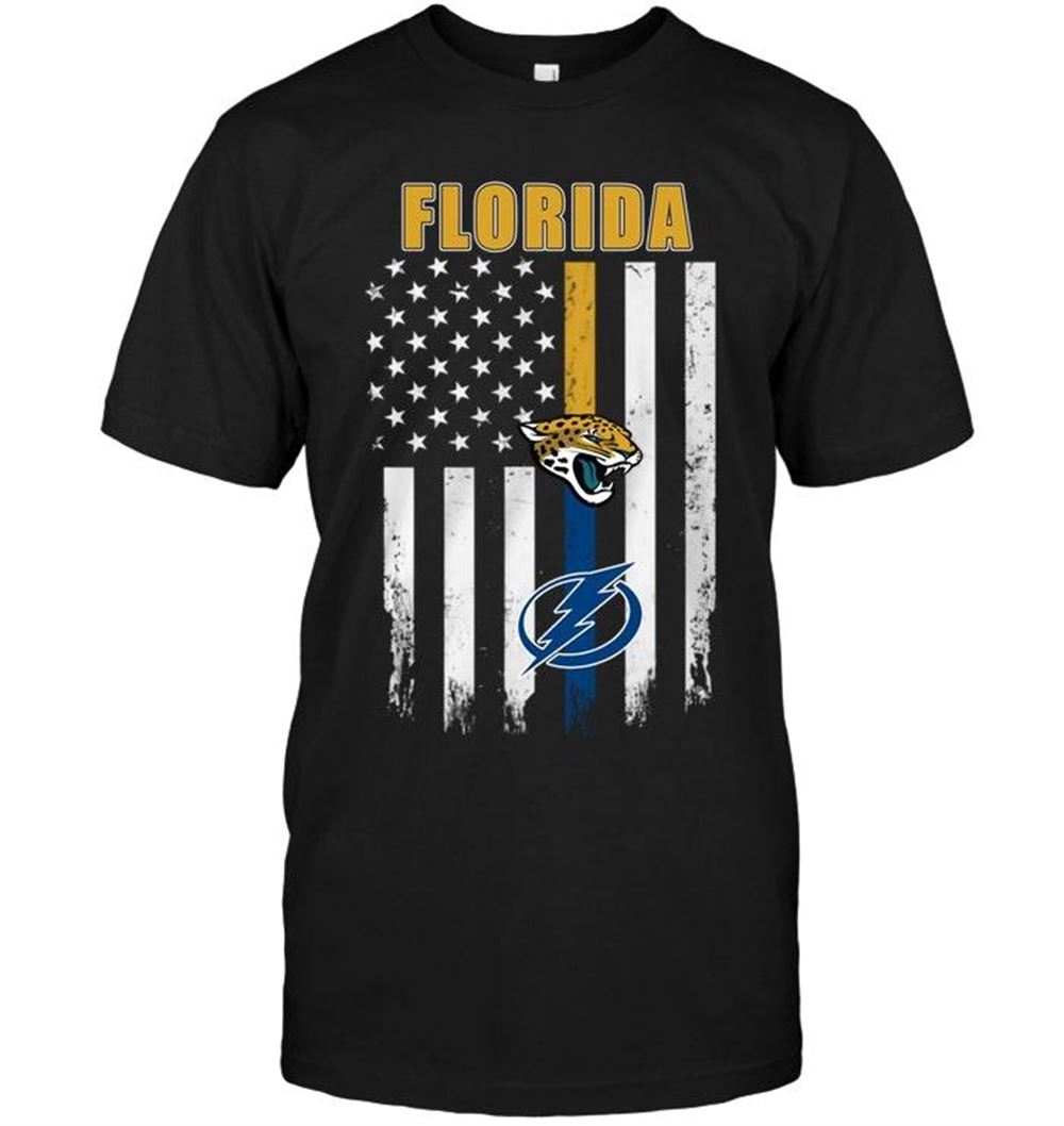 Special Nhl Tampa Bay Lightning Florida Jacksonville Jaguars Tampa Bay Lightning American Flag Shirt 