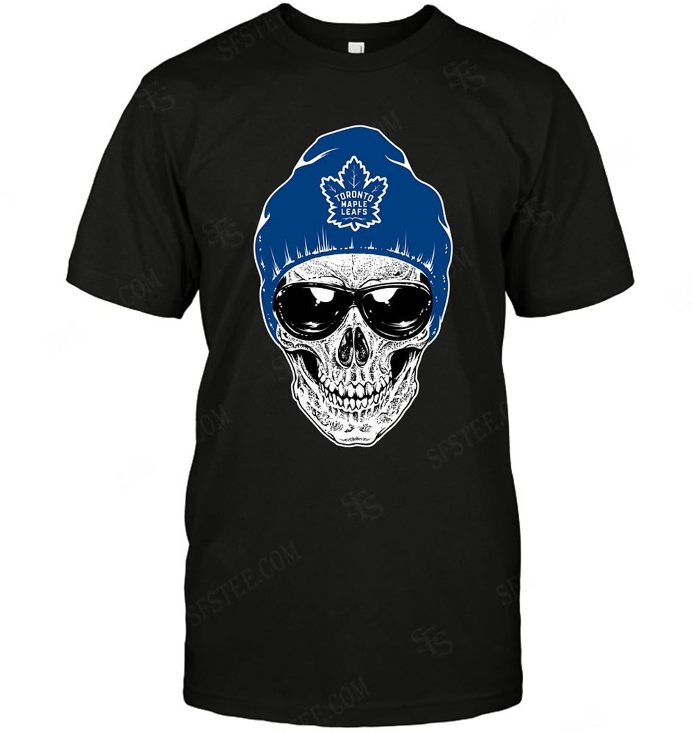 Promotions Nhl Toronto Maple Leafs Skull Rock With Beanie 
