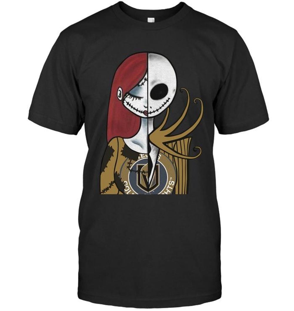 Special Nhl Vegas Golden Knights Jack Skellington Sally Halloween Fan Shirt 