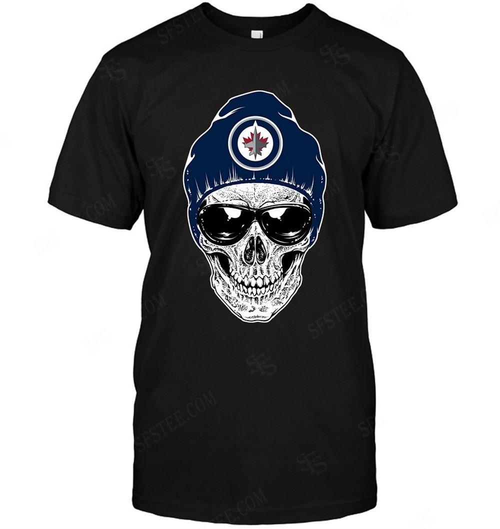 Promotions Nhl Winnipeg Jets Skull Rock With Beanie 